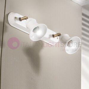 Ceramiche Borso Cantucci Lampada Da Parete O Soffitto A 2 Luci Orientabili Ceramica