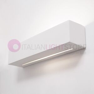 LIBERTI LAMP linea ceramica Damasco/40t Applique Rettangolare Design Moderno Gesso Pitturabile