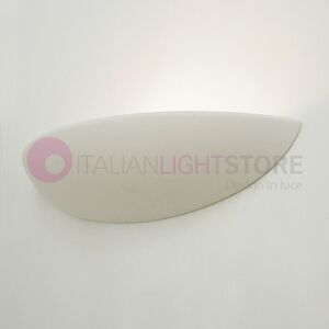 LIBERTI LAMP linea ceramica Liscia/48 Applique Vaschetta Curva Allungata In Gesso Decorabile