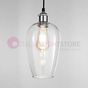 Perenz Srl Wind Lampada A Sospensione In Vetro Soffiato Trasparente Stile Vintage