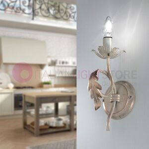 Due P Illuminazione Lucy Applique A Parete 1 Luce In Ferro Battuto Stile Rustico Fiorentino