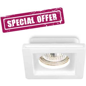 Gea Luce Srl Mizar Faretto Da Incasso A Scomparsa Moderno  In Gesso Quadrato Gu10 Verniciabile