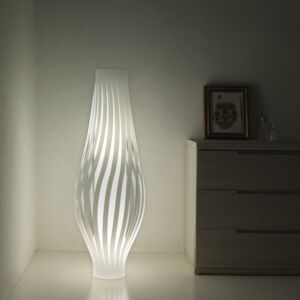 Linea Zero Illuminazione Dama Elegante Lampada Da Terra Bianca Design Moderno