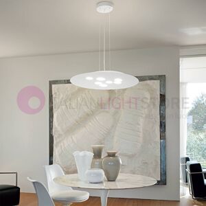 Gea Luce Srl Luna Lampada A Sospensione Moderna 60x72 Cm