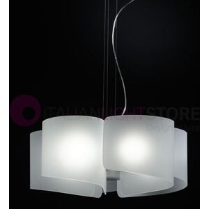 Selene Illuminazione Papiro Lampadario Sospensione In Cristallo D.65 Design Moderno