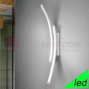 Braga Illuminazione Scia Applique Lampada A Led Moderna Da Parete 2 Luci