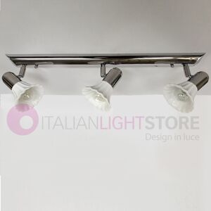 Iris Luce Dea Lampada Parete Soffitto 3 Spot Orientabili Ceramica