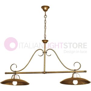 Febo Light Fonso Lampadario Bilanciere 2 Luci Rustico Country