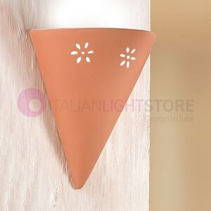 Ceramiche Borso Terricciola Applique Da Parete Cono Terracotta Rustico Country