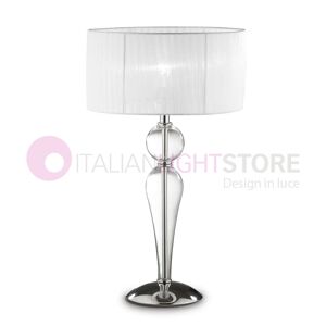 Ideal Lux Duchessa  Lampada Da Tavolo Moderna Con Paralume D.36 Cm