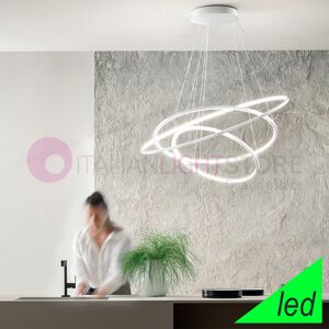 Gea Luce Srl Erika Sospensione Moderna Con 3 Cerchi Led Concentrici