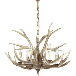 Ideal Lux Chalet  Lampadario 6 Luci Stile Rustico Montanaro