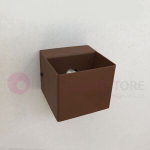 Ideal Lux Flash  Mini Faretto Cubetto Metallo Corten Design Moderno Offerta