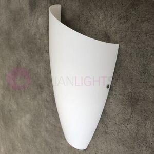Due P Illuminazione Pass Applique Lampada A Parete Moderna In Vetro Soffiato Bianco