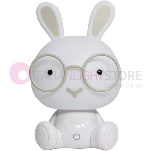 Iris Luce Dreamland Bunny Lampada Led Da Cameretta Coniglietto Bianco