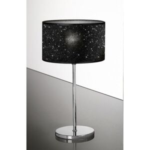 Antealuce Glitter Lampada Design Moderno Con Paralume Nero Glitterato