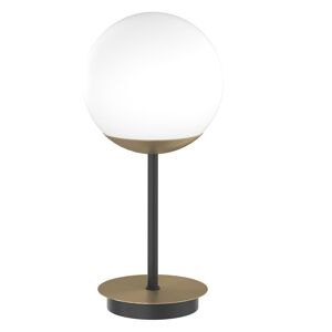 Top Light Illuminazione Clear Lampada Da Tavolo Con Sfera In Vetro Bianco D.15 Cm