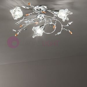 Due P Illuminazione Adele Plafoniera A Soffitto A 3 Luci Cromato Moderno