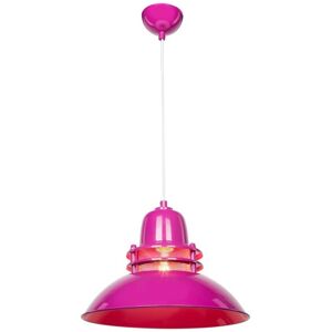 Toscohome Lampada a sospensione stile industriale color fucsia - Tibet ASZ0872