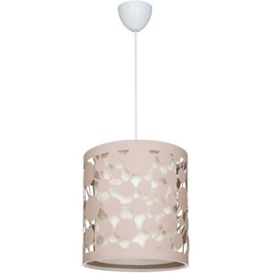 Toscohome Lampada da soffitto paralume beige con intagli - Summer ASZ1179