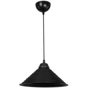 Toscohome Lampada da soffitto con paralume in metallo nero - Sava ASZ1617