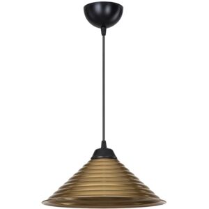 Toscohome Lampada da soffitto con paralume in metallo bronzo - Sava ASZ1619