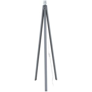 Toscohome Lampada da terra treppiede legno 134,5H cm color grigio - DECO MDL3009