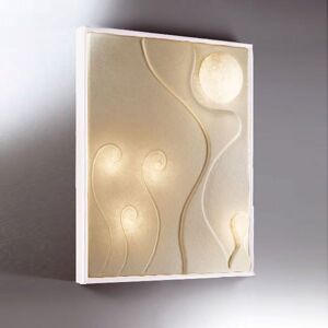 In-es.artdesign Quadro luce Lunar dance 3 - Cornice bianca