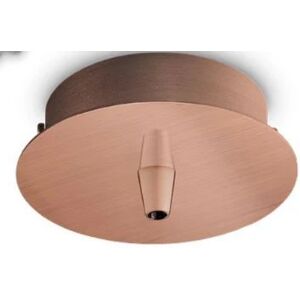 Ideallux rosone standard 1 luce rame