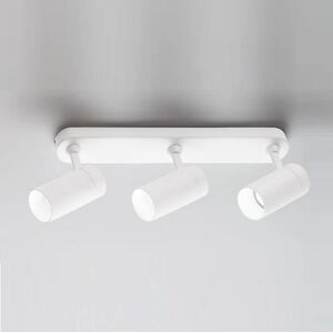 Lampada parete/soffitto isyluce orientabile alluminio bianco 380x55x185 3xgu10