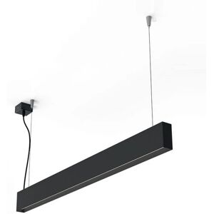 Stealth light Lampada a sospensione biemissione 32,4W down 60W up 230V 3000K nero.