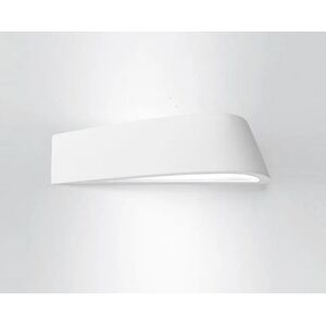 Sforzin illuminazione lampada da parete in gesso biemissione curvata sul lato delfi T224 (ULTIMI DISPONIBILI)