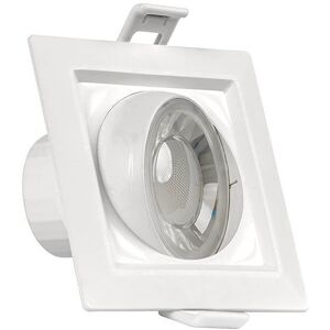 UltraLux Faretto da incasso orientabile 8W, foro ø65mm, B. Naturale