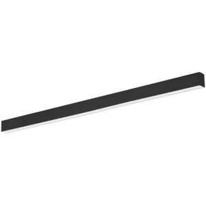 LEDDIRETTO Lampada Lineare LED a Soffitto 55W 150cm Nera, PHILIPS driver CCT