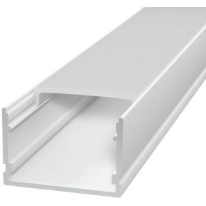 LEDDIRETTO Profilo Lineare XL in Alluminio Bianco per 1-2 Strisce LED da 1m e 2m