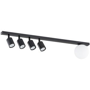 EMIBIG lighting Lampadario da Soffitto BASTER 5 Black GU10 e E14