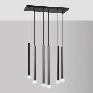 EMIBIG lighting Lampadario a sospensione SELTER 6 BLACK