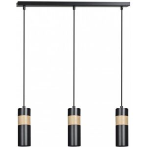 EMIBIG lighting Lampadario a sospensione AKARI 3 BLACK