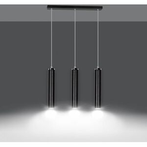 EMIBIG lighting Lampadario a Sospensione LUNA 3 BLACK