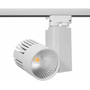 LEDDIRETTO Faretto LED 40W per Binario Monofase, CRI92, 125lm/W, 100° - Bianco