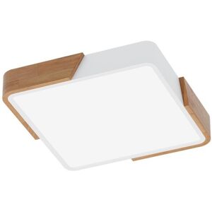 LEDDIRETTO Plafoniera LED Quadrata 18W CCT, 30x30cm, Legno/Bianco - OSRAM LED