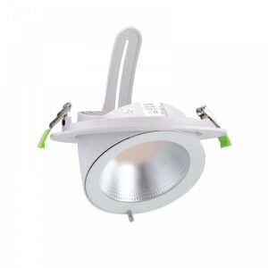 LEDDIRETTO Faro LED da Incasso 44W Orientabile Rotondo, Foro Ø210mm, Bianco - PHILIPS Certadrive 140lm/W