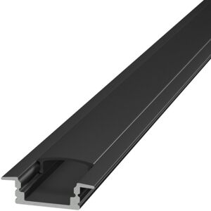 LEDDIRETTO Profilo da Incasso NERO 1m e 2m (per striscia LED)