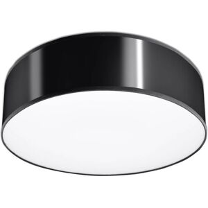 SOLLUX Plafoniera ARENA 35 Black Tonda - da soffitto