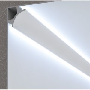 LEDDIRETTO Cornice Pitturabile Doppio taglio di luce Angolare per Strisce LED - 2m