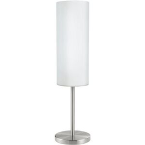 Eglo TROY 3 LAMPADA ABAT-JOUR DA TAVOLO E27 1 LUCE 100W VETRO BIANCO 85981