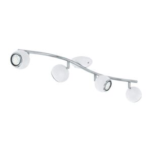 Eglo BIMEDA BARRA FARETTI LED 4 LUCI 2,8W GU10 BIANCO/CROMO 31004