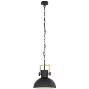 Eglo LUBENHAM LAMPADA A SOSPENSIONE CON PARALUME ROTONDO IN ACCIAIO NERO E27 1X28W 43162