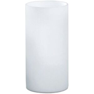 Eglo GEO LAMPADA CILINDRICA DA TAVOLO IN VETRO BIANCO H.20 CM. E14 1X60W 81827