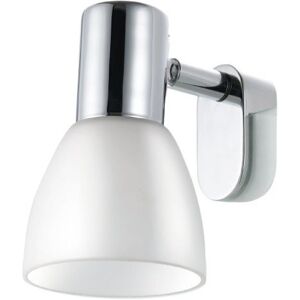 Eglo STICKER LAMPADA DA SPECCHIO CROMO CON PARALUME IN VETRO BIANCO E14 1X40W 85832